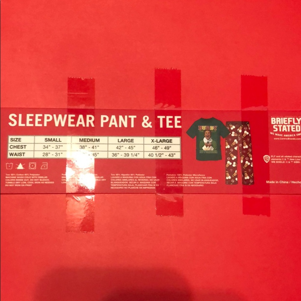 Elf Sleepwear Pant & Tee PJ Set - Picture 7 of 8